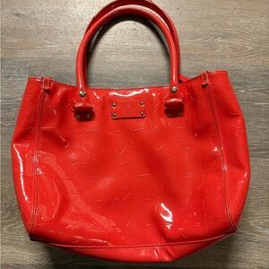 Kate Spade Vibrant Red Tote Bag